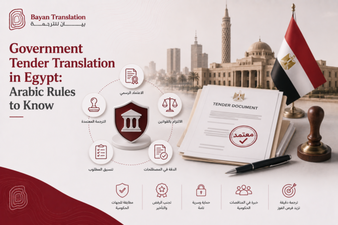 Government Tender Translation in Egypt: Arabic Rules to Know