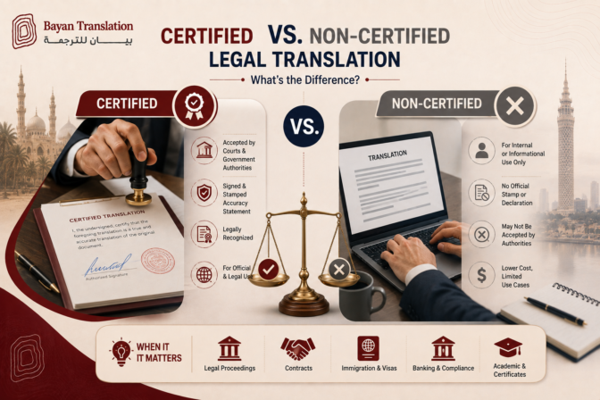 Certified vs. Non-Certified Legal Translation: What’s the Difference
