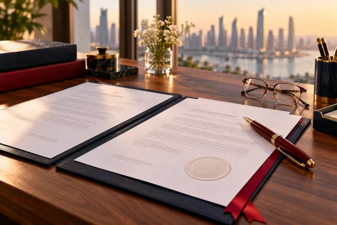 Home 30 Certified translation documents with an embossed seal and fountain pen