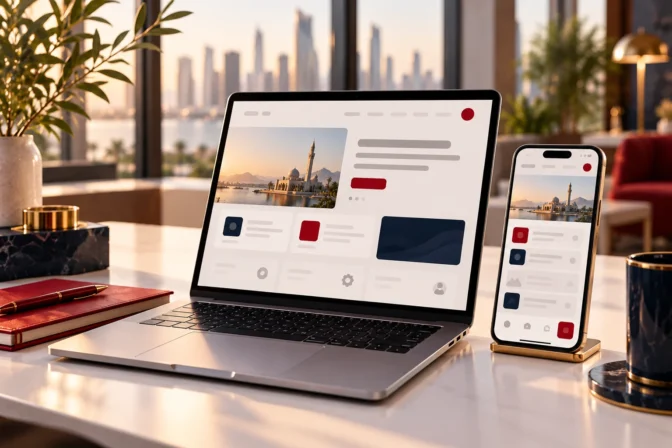 Home 31 Website and mobile app localized for right-to-left Arabic